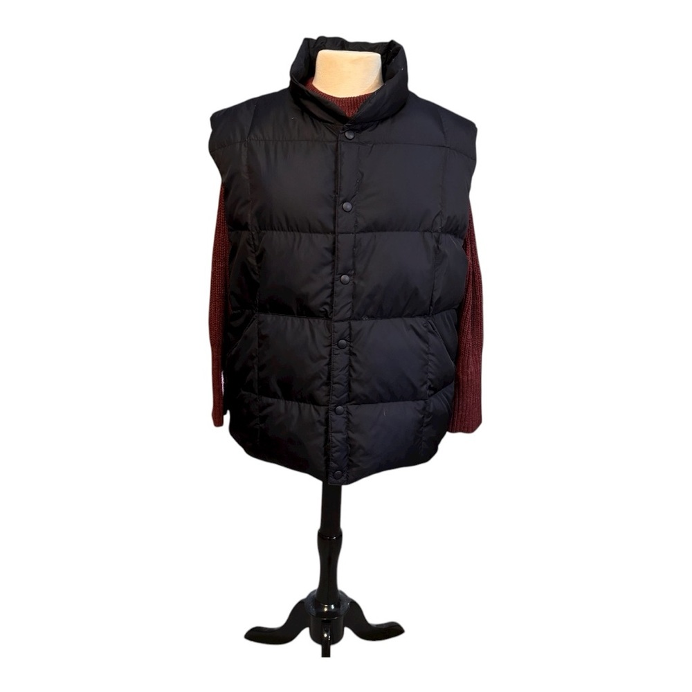 Lands' End Goosedown Men's Black Puffer Vest